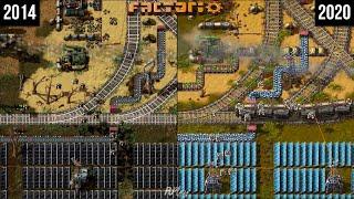 Factorio - Trailer | 2014 vs 2020 Comparison - Side by Side!