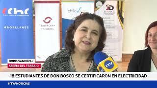 Certifican a jóvenes técnicos profesionales en electricidad y gas en Magallanes