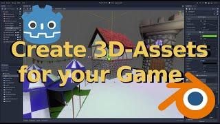 How to create 3D-assets for your game with Blender and Godot (or Unity / UE) - a material workflow