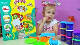 Лепим конфетки из пластилина Плей До плюс Make candy clay play doh