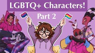 Drawing LGBTQ+ Characters Every Week For Pride Month! [PART 2 - Bisexual + Pansexual]