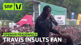 Openair Frauenfeld: Travis Scott spits on fan who tried to steal Yeezys | SRF Virus