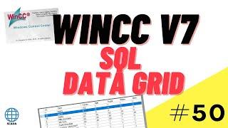 Display data from SQL query on DataGrid in WinCC Runtime. SCADA WinCC V7 Tutorial #50