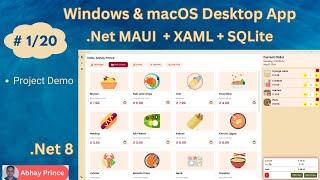 Part 1 of 20 - Build an Offline Desktop App using .Net MAUI + XAML + SQLite - .Net 8 by Abhay Prince