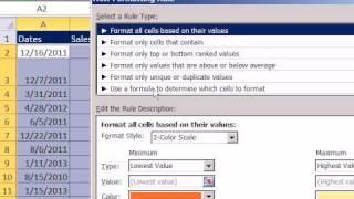 Excel Magic Trick 633: Conditional Format Dates for Year From A List Of Dates With Different Years