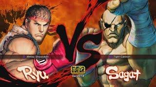 Street Fighter IV - PS3 - Ryu vs Sagat Gameplay