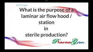 Laminar Air Flow Importance in Sterile Production