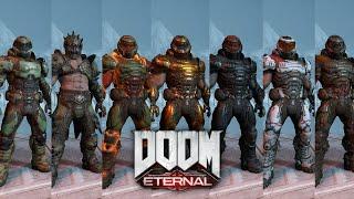 Doom Eternal - Slayer Armor Skins and how to get them! - Cinematic Showcase