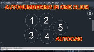 Auto Numbering In AutoCAD