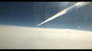 Flying under Fantastic Contrail Bridge!