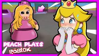  ESCAPE BABY BARBIE! | Peach Plays Roblox Princess Barry's Baby Prison Run