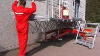 Scanclimber SC1000 mast climbing work platform - easy assembly and transportation