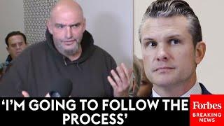 BREAKING NEWS: John Fetterman Speaks To Reporters After Meeting With Pete Hegseth