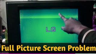 Crt Tv Full Screen Vatical Problem Solve || China Tv Picture Problem  || Display problem  ||