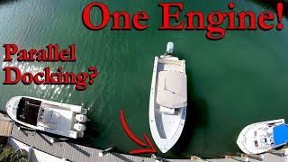 Docking A SINGLE Engine Boat SIDEWAYS!