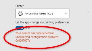 Fix Printer Configuration Error 0x8007007e In Windows 10 / 8 / 7- How To Fix Printer Error 0x800700e