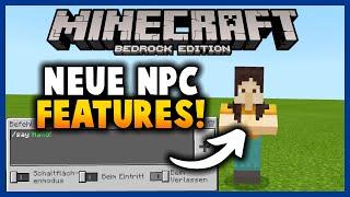 NEUE NPC Features! + Neuer Befehl! (Minecraft Bedrock)