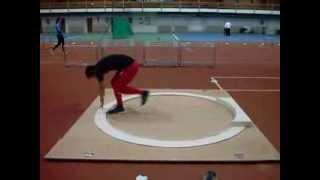 Trening bacanje kugle (training shot put)