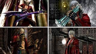 Devil May Cry 3 - All Dante Weapons & Styles Cutscenes