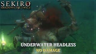 Underwater Headless Mini-Boss Fight (No Damage) - Sekiro Shadows Die Twice (PC)