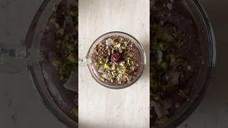 High protein, no cook, healthy 4 ingredient chocolate mousse with over 20g protein! #protein #asmr