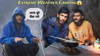 Camping In Heavy Rain & Lightning Thunderstorm |  Extreme Weather Camping In India | Tejas Camping