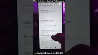 GAMING MODE IN REDMI |     MiUi Performance improvement |