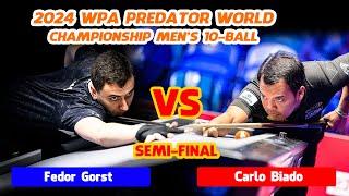 HIGHLIGHTS SEMI-FINAL | Fedor Gorst vs Carlo Biado | 2024 Predator World Championship Men's 10-ball