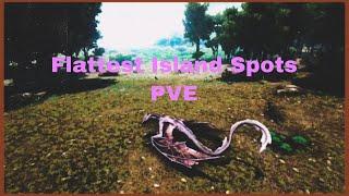 ARK SURVIVAL EVOLVED BEST PVE FLAT SPOTS ON THE ISLAND | PVE BEST BASE LOCATIONS | IN DEPTH