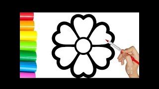 Flower Drawing, Painting and Coloring for Kids & Toddlers | Kids Songs