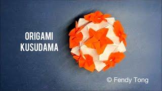 Origami Frangipani Kusudama