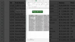 How to adjust data in excel #excellife #excelshortcuts #spreadsheetsoftware #exceltips #googlesheets