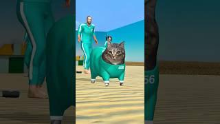 OllA Spinning Cat in Squid Game #shorts