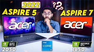Acer Aspire 5 vs Aspire 7 (2022) | RTX 2050 or GTX 1650?