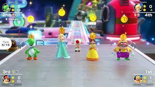 Mario Party Superstars Space Land Yoshi vs Rosalina , Daisy & Wario