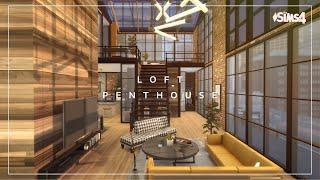 Loft Penthouse | NO CC | Sims 4 stop motion build