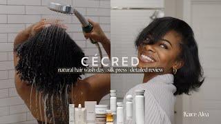 Wash Day + At-Home Silk Press | CÉCRED By Beyoncé On My Type 4 Natural Hair