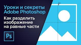 Как разделить изображение на равные части | Уроки Adobe Photoshop