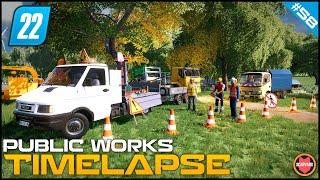  Cutting Trees & Turning Them Into Wood Chips For A Great Profit ⭐ FS22 City Public Works Timelapse