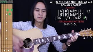 When You Say Nothing At All Guitar Cover Acoustic - Ronan Keating  |Tabs + Chords|