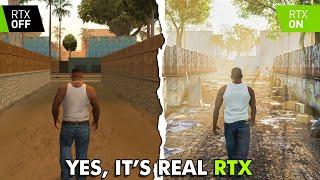 GTA San Andreas with REAL RTX ON (Path Tracing)