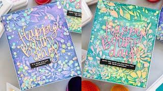 New Twist on the Popular Blackout Embossing Folder Technique with Nina for Simon Says Stamp!