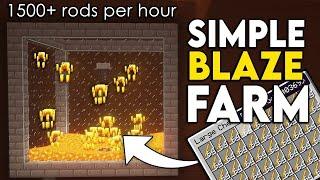 Easiest Blaze XP Farm in Minecraft 1.21 (Bedrock, Java & PE)