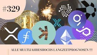 LANGZEITPROGNOSEN MULTIJAHRESCHART BTC ETH XRP QNT KAS GRT MATIC IMX FIL !!!