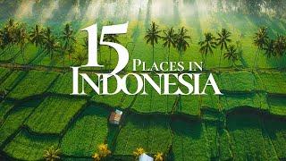 15 Most Beautiful Places to Visit in Indonesia 4K  | Ubud | Nusa Penida | Raja Ampat