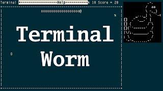 Terminal_Worm, Snake clone by Martijn Pieters