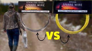 I Tested STAINLESS STEEL vs BRASS Snare Wire ! ( Newfoundland Rabbit Snaring Controversy )