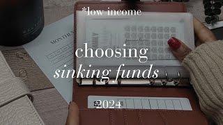 2024 Sinking Funds Budget Binder SetUp | Choosing My Cash Envelope Categories