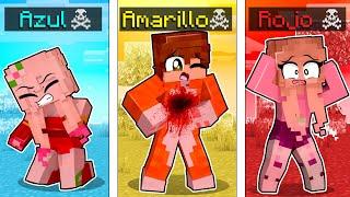 ¡Minecraft PERO los COLORES nos MATAN! 🟥🟨🟦 | SRGATO MINECRAFT PERO