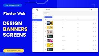 Flutter Admin Panel: Build Responsive Flutter Banners Screens UI | eCommerce App